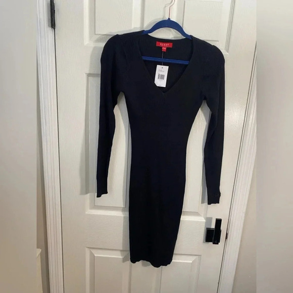 Elegant Black Long Sleeve Dress size L - Picture 2 of 10